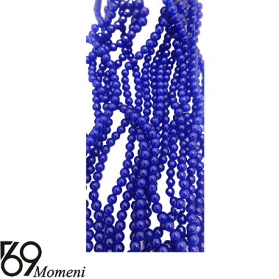 مروارید تک رنگ آبی سایز ۸ R1