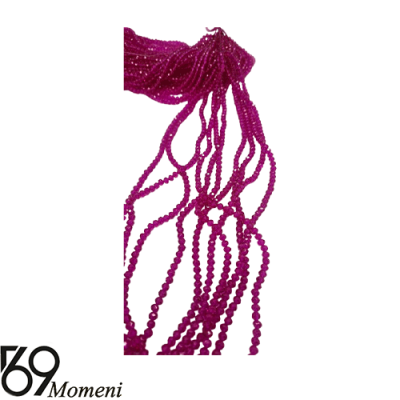 مهره کریستال سرخ آبی سایز ۶