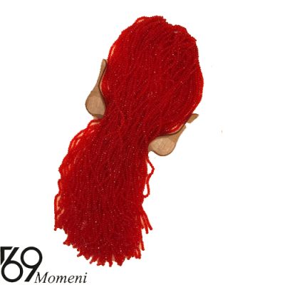 مهره کریستال سایز ۴ رنگ قرمز