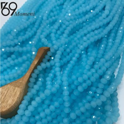 مهره کریستال سایز ۶ رنگ آبی آسمانی