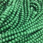 مهره کریستال سایز ۶ رنگ سبز تیره