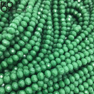 مهره کریستال سایز ۶ رنگ سبز تیره
