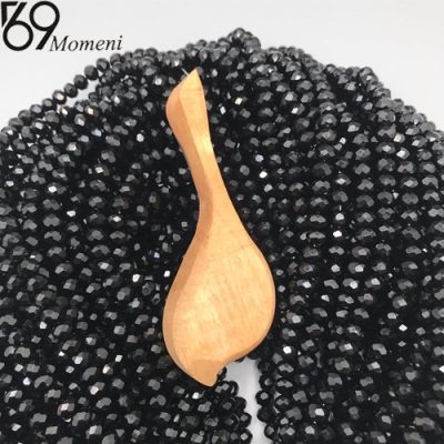 مهره کریستال سایز ۶ رنگ مشکی