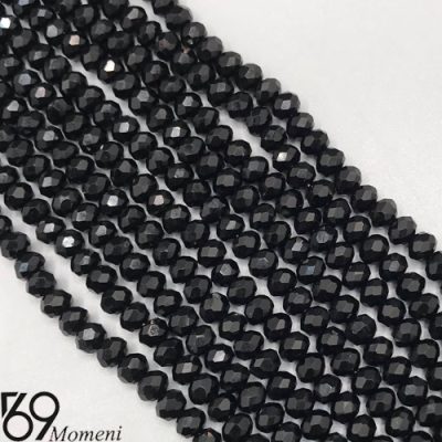 مهره کریستال سایز ۶ رنگ مشکی