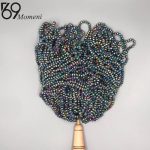 مهره کریستال سایز ۶ هفت رنگ تیره