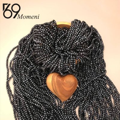 مهره کریستال سایز ۴ رنگ خاکستری
