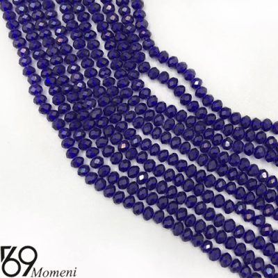 مهره کریستال سایز ۶ رنگ آبی