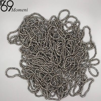 مهره کریستال سایز ۶ رنگ نقره ایی