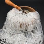 مهره کریستال سایز ۶ رنگ سفید شفاف