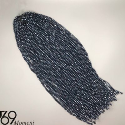 مهره کریستال سایز ۶ رنگ ذغالی