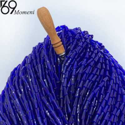 کریستال پافیلی سایز ۶*۱۲ رنگ آبی