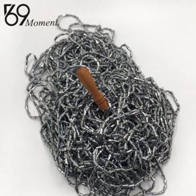 کریستال پافیلی سایز ۴*۸ رنگ نقره ایی