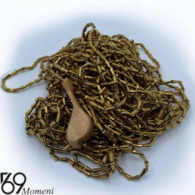 کریستال پافیلی سایز ۶*۱۲ رنگ طلایی