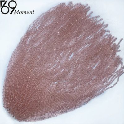 کریستال پافیلی سایز ۶*۱۲ رنگ صورتی شفاف