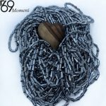 کریستال پافیلی سایز ۶*۱۲ رنگ نقره ایی