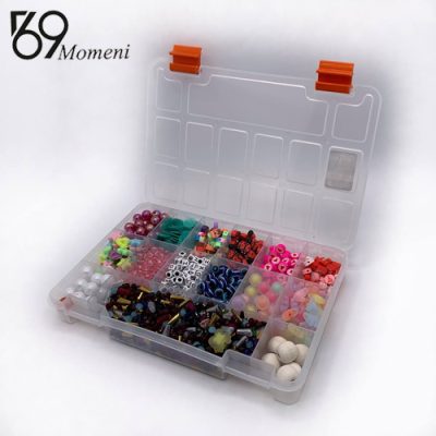 باکس نگهدارنده کوچک سایز ۹ رنگ سفید شفاف