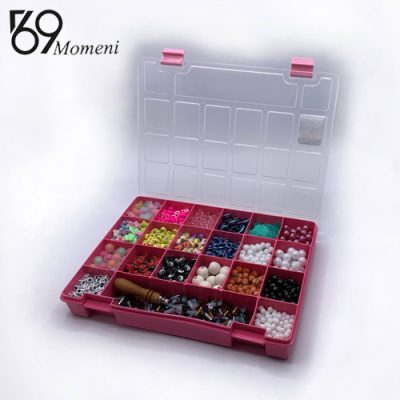 باکس نگهدارنده متوسط سایز ۱۱ رنگ سرخابی
