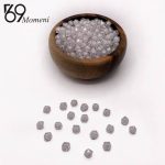 مهره مکعبی سایز ۸ رنگ سفید شفاف