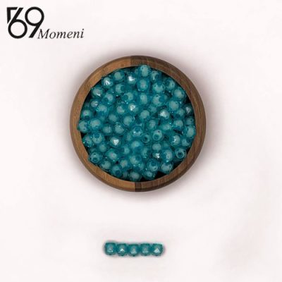 مهره مکعبی سایز ۱۰ رنگ آبی روشن شفاف