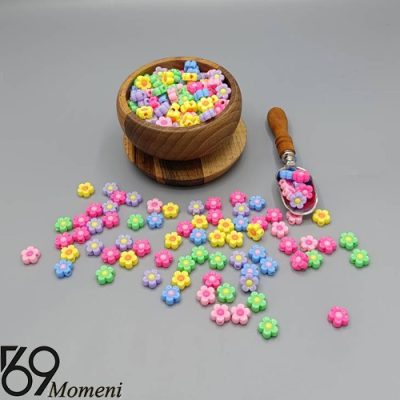 مهره پاستیلی مدل شکوفه بسته 500 گرمی