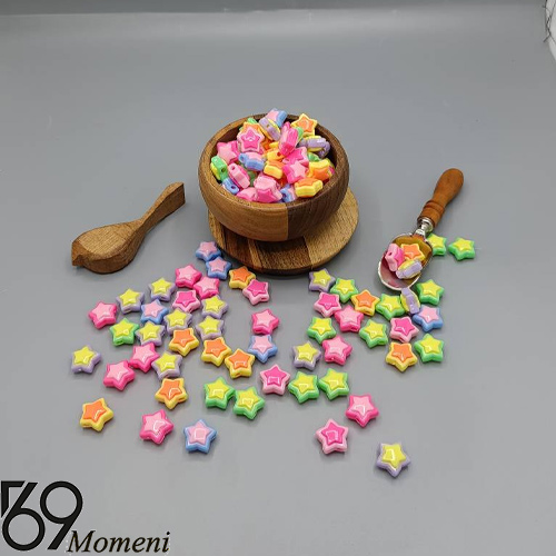 مهره پاستیلی مدل ستاره بسته 500 گرمی